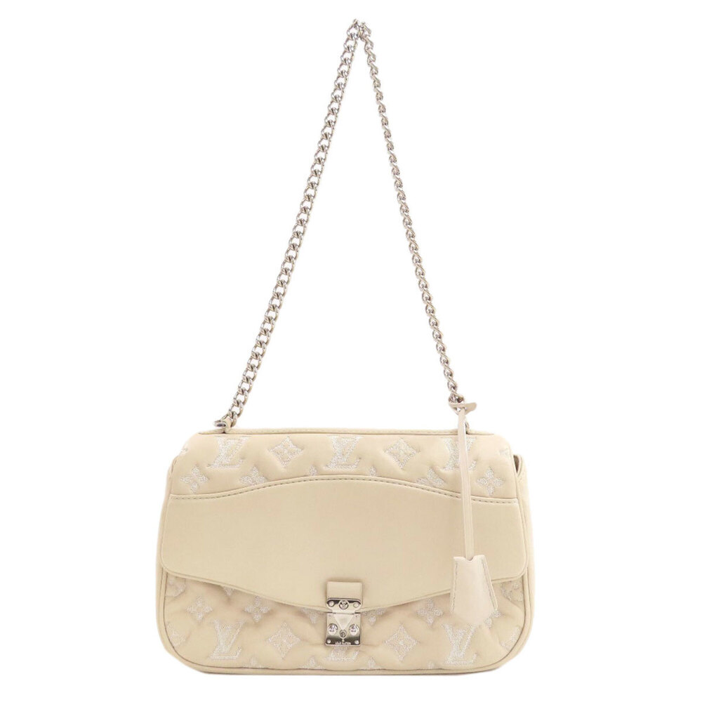 Louis Vuitton M40715 Pochette Monogram Chain Shoulder Bag, Calfskin, Women's ...